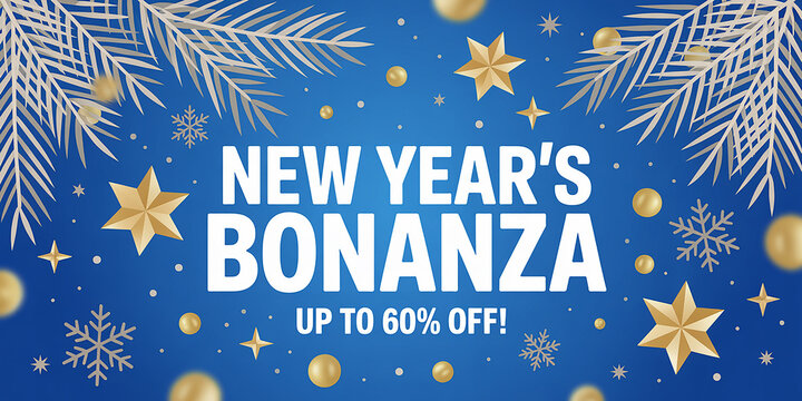 New Year's Bonanza Sale With Up To 60 Percent Off Discount offer