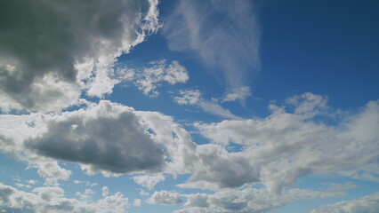 Behold the Stunning Patterns of Clouds in a Beautiful, Clear Blue Sky on a Lovely, Sunny Day
