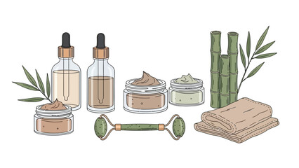 Mental Health Wellness and Mindfulness Stationery Vector Set