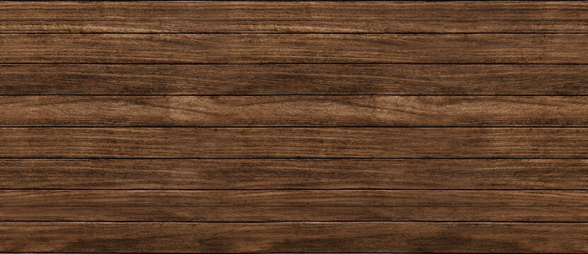 Dark wood texture background surface with old natural pattern, texture of retro plank wood use for background, poster, banner, brochure and graphic design. Wood pattern in dark color background 