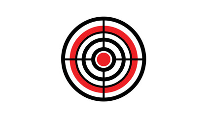 Red Target Icon with Concentric Circles.