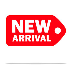 New arrival price tag vector isolated illustration