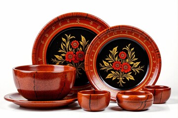 A set of beautiful dishes