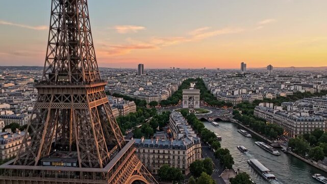 Cityscape with tower