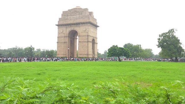 India Gate and Rajpath Aerial Cityscape, New Delhi