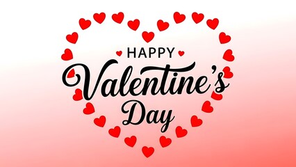Valentine s day greeting with heart design
