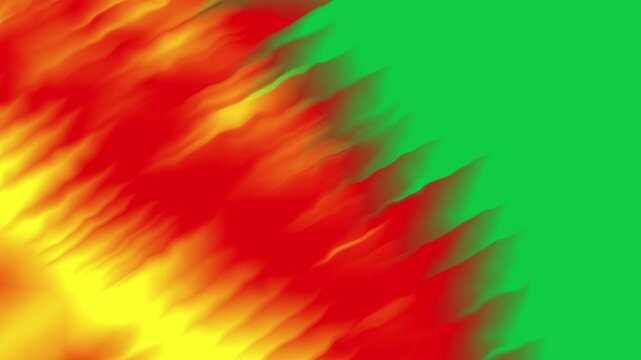 A dynamic animated transition featuring jittering fire effects, creating an energetic and fiery motion