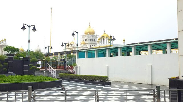 Devotees Performing Seva at Bangla Sahib Gurdwara