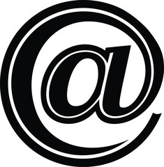 Stylized At Symbol Icon