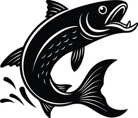 Leaping Fish Silhouette