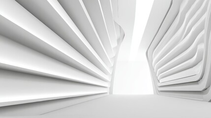 Abstract futuristic technology background with minimal architectural design, white industrial wallpaper featuring geometric lines, digital patterns, and modern tech-inspired aesthetic