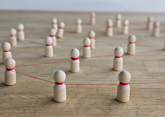 Studying social connections with artificial intelligence. Contacts between participants, employees, and the community concept