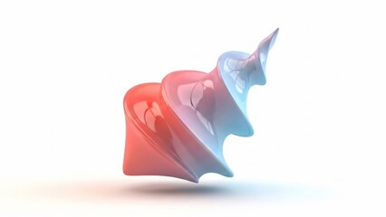 3D Render of Abstract Unicorn Horns.