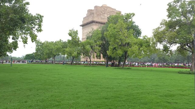 India Gate and Amar Jawan Jyoti Eternal Flame