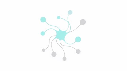 Abstract Neuron Network Illustration Design Element.