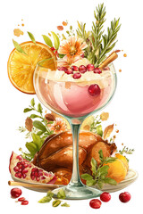 Rectangular frame made of fresh green leaves and lush foliage on transparent background
