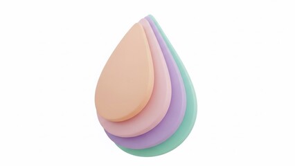 Assorted Makeup Sponges for Cosmetic Application.