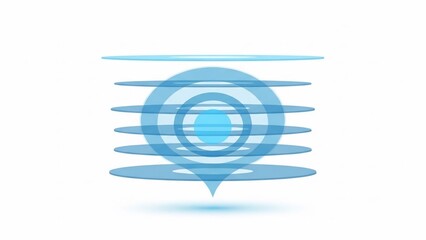 Blue Abstract Logo Design Element.