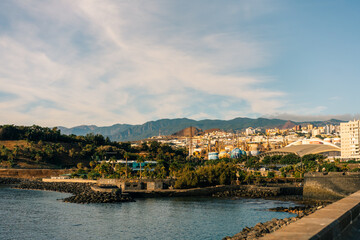 Fototapeta premium Santa Cruz de Tenerife, Canary Islands, Spain - 2 nov 2025 Castillo de San Juan Bautista