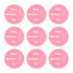 Valentine&rsquo;s Day Gift Tags and Labels Collection