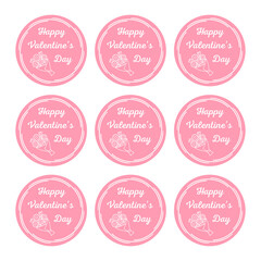 Valentine&rsquo;s Day Gift Tags and Labels Collection