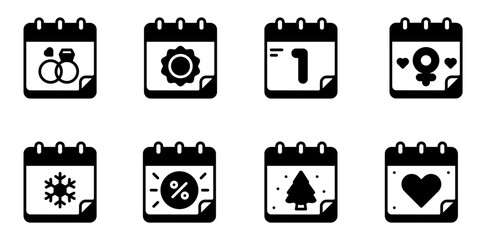  Event Calendar Icons Collection