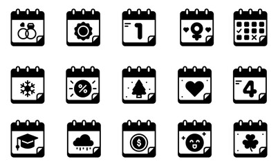 Event Calendar Icons Collection