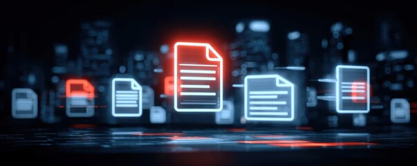 Immersive digital layout showing tax accounting finance business harmony supported by organized filing online