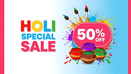 Vibrant holi special sale discount offer