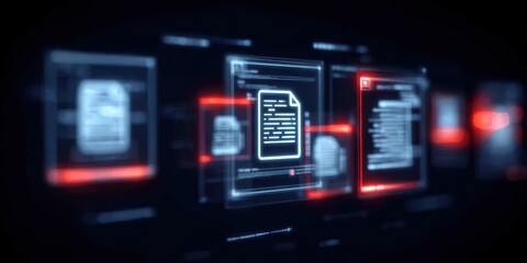 A bright digital office integrating tax accounting finance business and filing tasks through smooth online systems