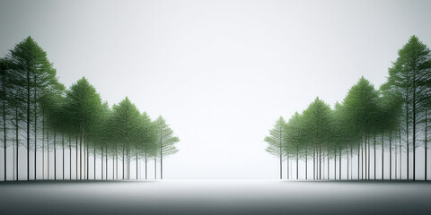 [Seasonal Event Icons] Forest Road Landscape 森林の道風景