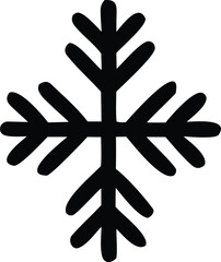 Obraz premium Symmetrical snowflake design