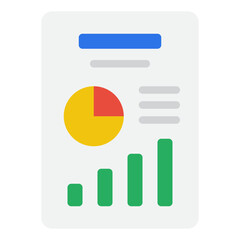 Obraz premium Business Analytics Chart Illustration