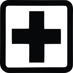 Obraz premium Medical cross symbol