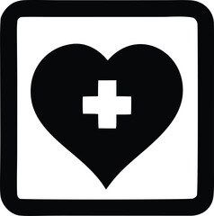 Fototapeta premium Medical heart symbol