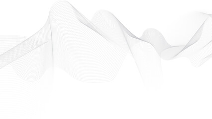 Vector abstract flowing wavy lines. Digital motion element for modern design. Flowing lines wave.