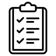 Checklist on Clipboard