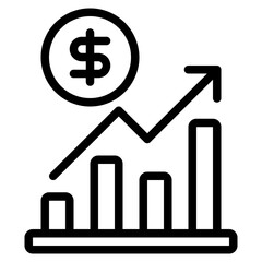 Financial Growth Increase Icon