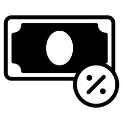 Discounted Money Icon
