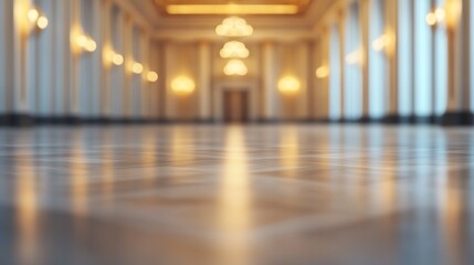 Professional corporate event in elegant ballroom, formal networking design