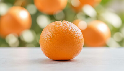 Orange on a clean white background