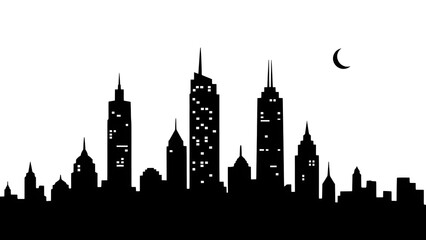 Fototapeta premium Houses of Parliament London skyline with Big Ben silhouette