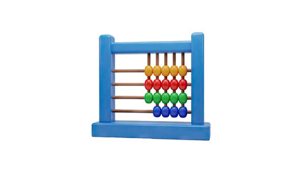 Colorful Abacus for Kids on transparent background