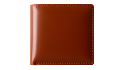 Brown leather book cover isolated on transparent background