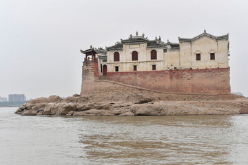 Thousand Year Guanyin Pavilion Temple on Yangtze River, Ezhou China