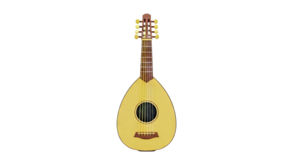 Mandolin Instrument on transparent background