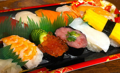 握り寿司の盛り合わせ