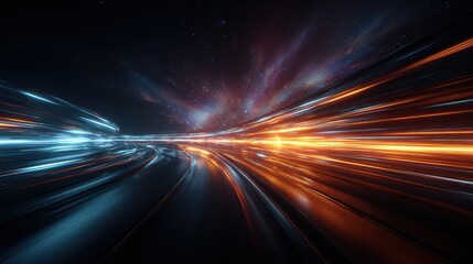 Obraz premium Journey through cosmic time