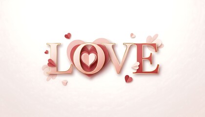 Celebration of love with heart shaped decorations