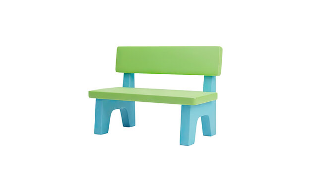Colorful Children's Plastic Bench